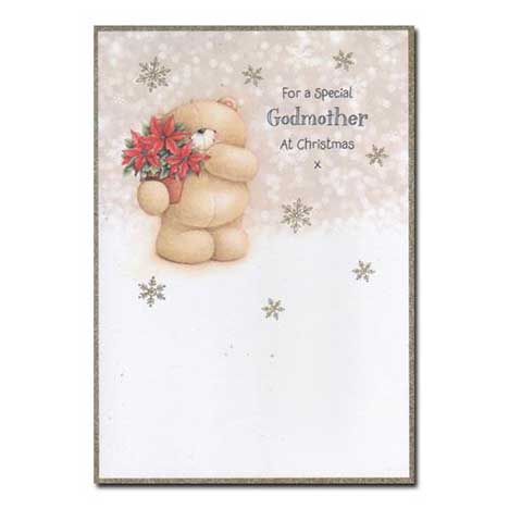Special Godmother Forever Friends Christmas Card 