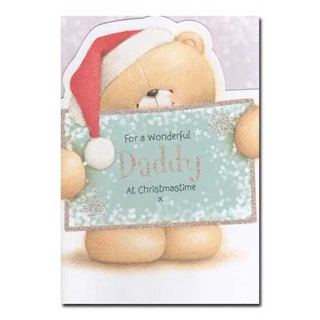 Wonderful Daddy Forever Friends Christmas Card 