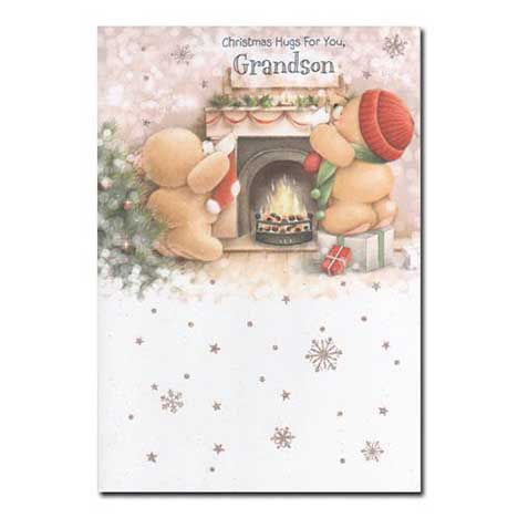 Grandson Forever Friends Christmas Card 