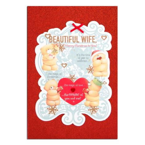 Beautiful Wife Forever Friends Christmas Card 