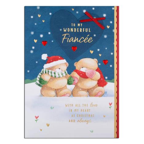 Wonderful Fiancee Forever Friends Christmas Boxed Card 